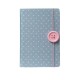 Cuaderno botón A5 rosa