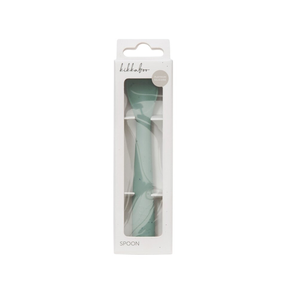 Cuchara silicona Platinum KIKKABOO verde