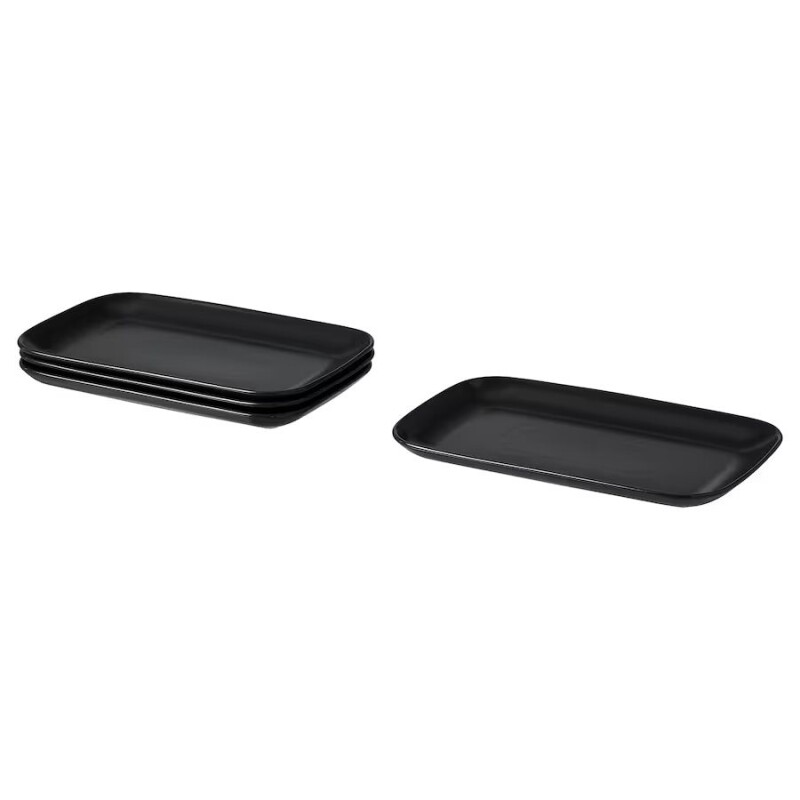 Fuente Cerámica 31x18Cm Ibiza Negro FUENTE CERAMICA 31X18CM IBIZA NEGRO