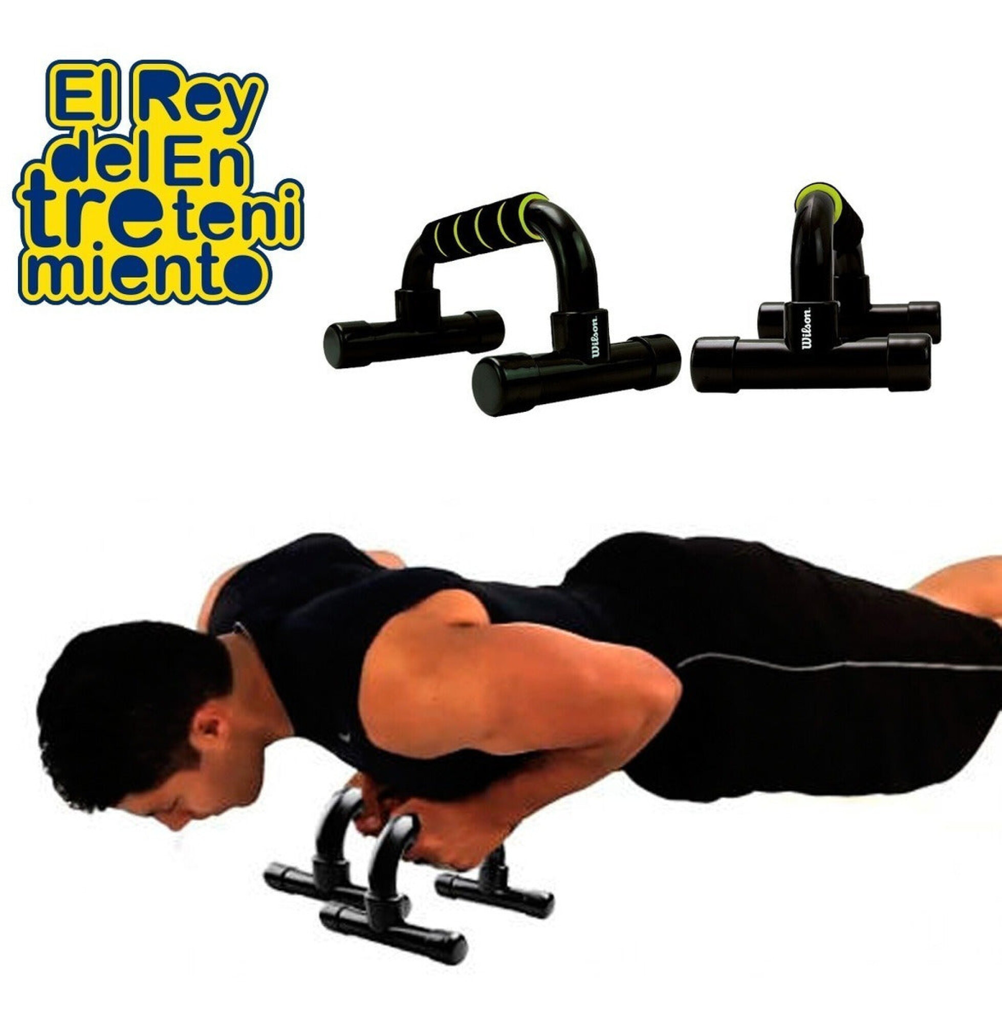 Barras Wilson Fjas Lagartijas Push Up Flexiones Gym El Rey del entretenimiento