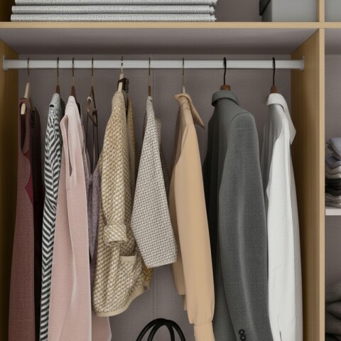 Ropero Armario Bagdá MDF 100% Premium Puertas Mixtas 2 Batientes y 1 Corrediza 3 Cajones y Espejo - Castaño Off White Ropero Armario Bagdá MDF 100% Premium Puertas Mixtas 2 Batientes y 1 Corrediza 3 Cajones y Espejo - Castaño Off White