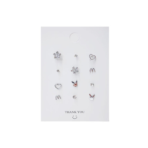 Caravanas hipoalergénicas x6 pares Caravanas Hipoalergénicas X6 Pares