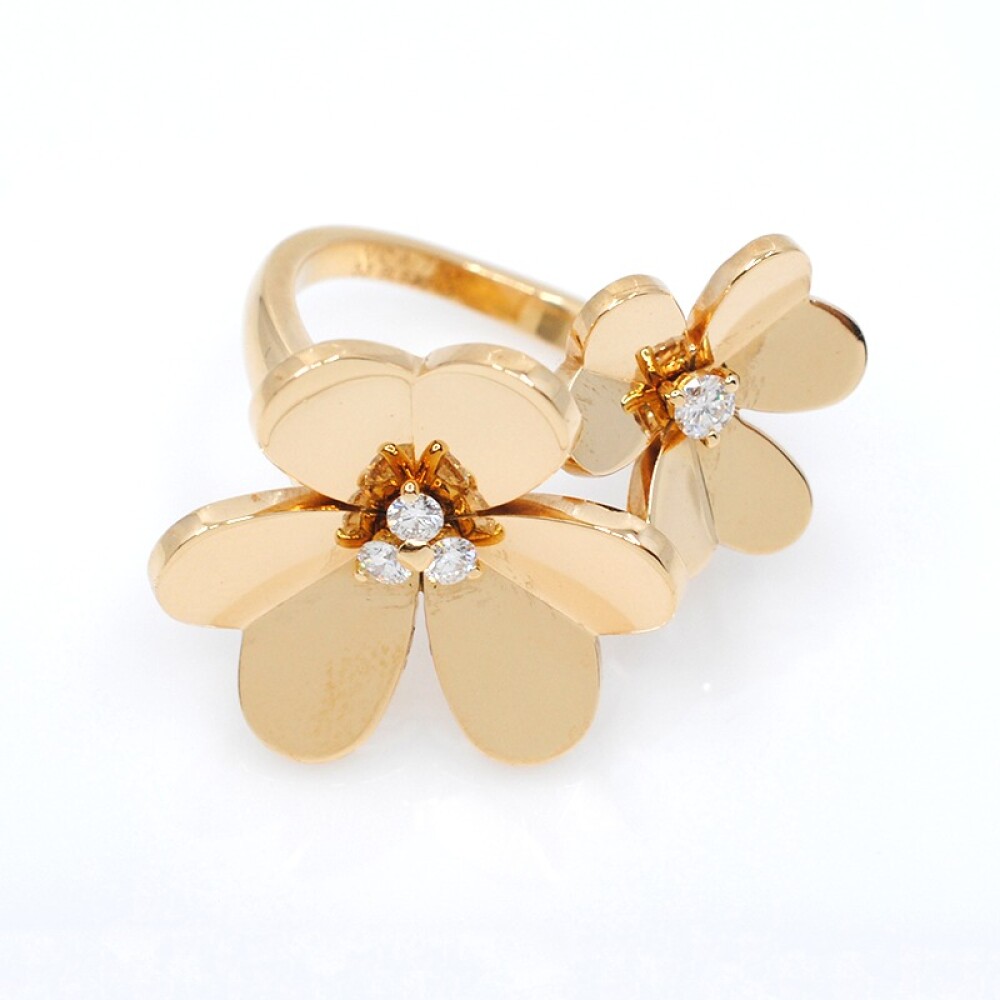 Van Cleef & Arpels Frivole Between the finger anillo en oro 18k y brillantes Van Cleef & Arpels Frivole Between the finger anillo en oro 18k y brillantes