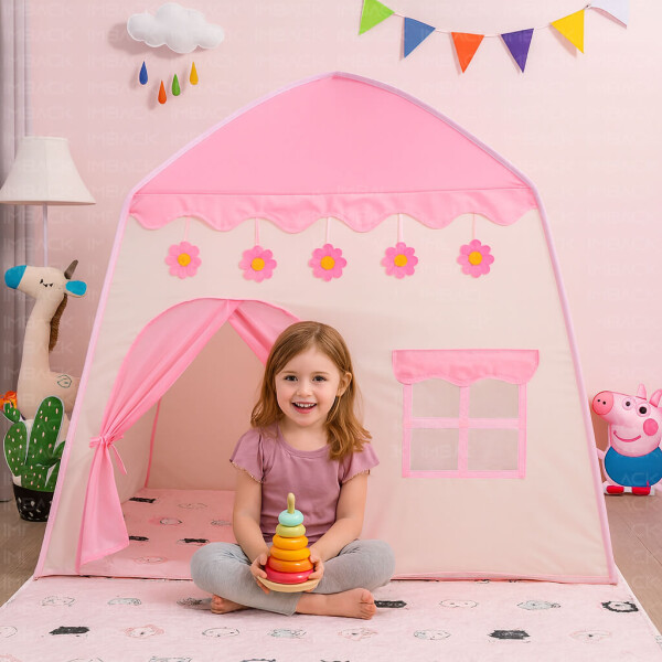 Carpa Casita Para Niños Chicos Casa Ventana Tipi Desarmable IMBACK Color Rosa Carpa Casita Para Niños Chicos Casa Ventana Tipi Desarmable IMBACK Color Rosa