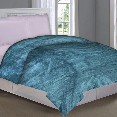 Frazada Flannel King Size Home Class 240 x 260 cm PETROLEO