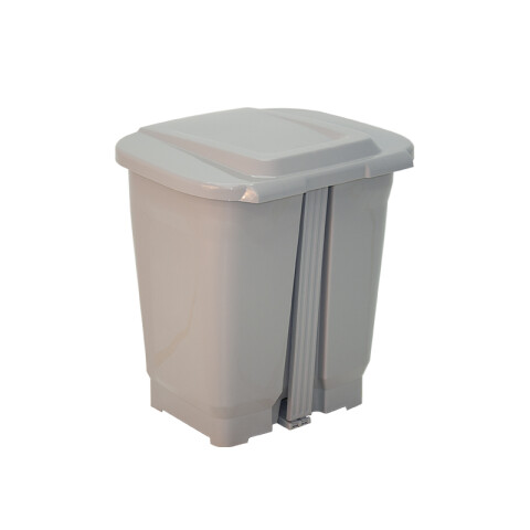 Basurero "T-FORCE" 25 Lt. en polipropileno gris TD0420