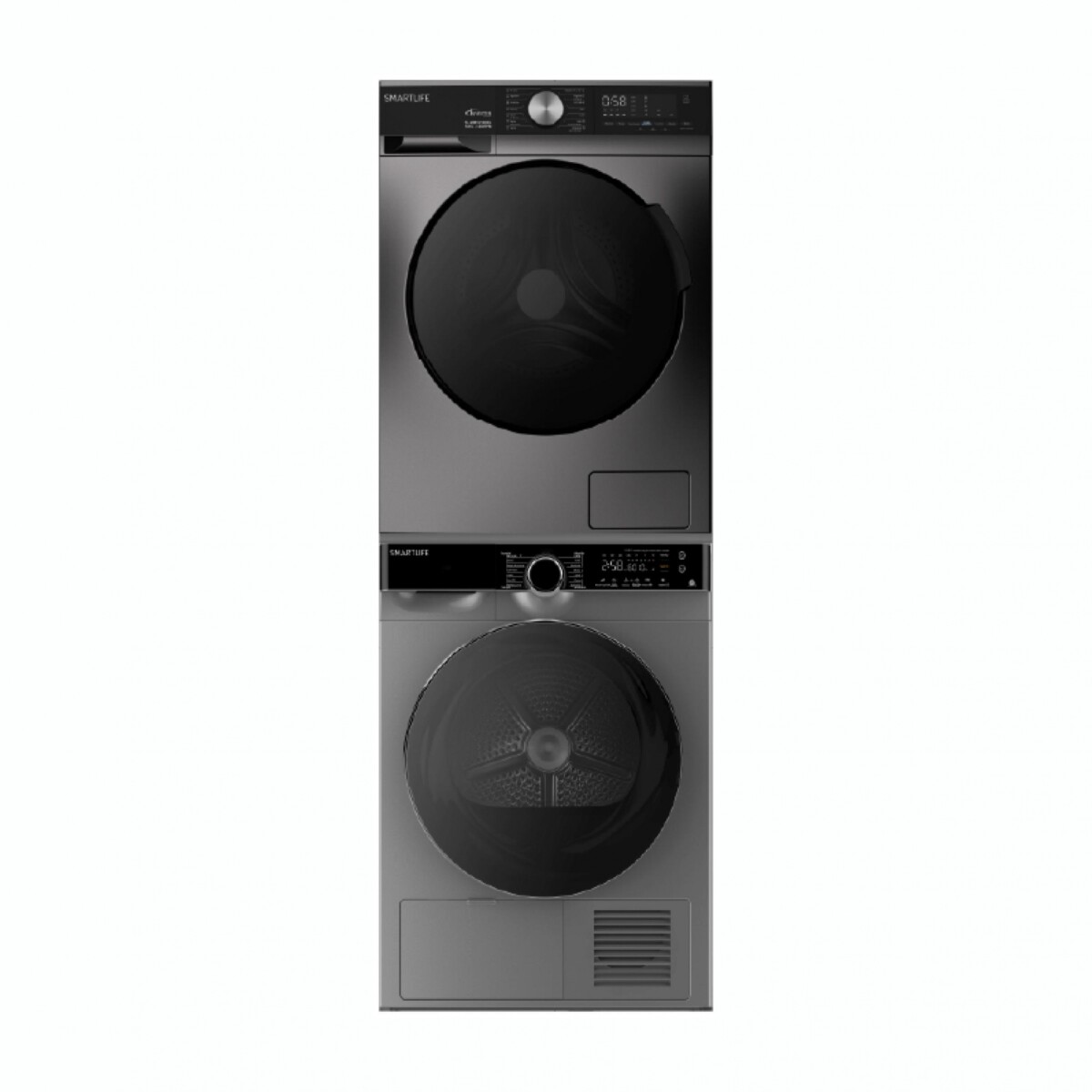 Torre De Lavado Y Secado SMARTLIFE SL-TOR1210G Carga Frontal Capacidad 12 / 10 Kg 