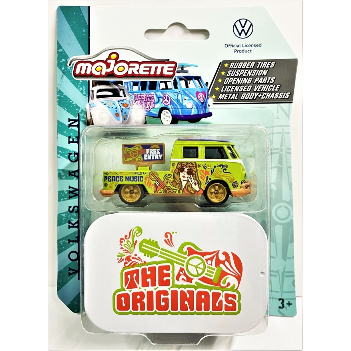 Autos de metal Deluxe con estuche: - Volkswagen T1 