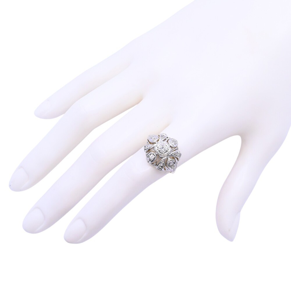 Anillo oro 18 k brillantes y diamantes. Anillo oro 18 k brillantes y diamantes.