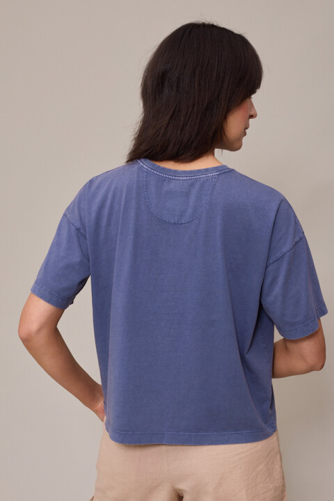 T-SHIRT DEBRA POLANCO Azul