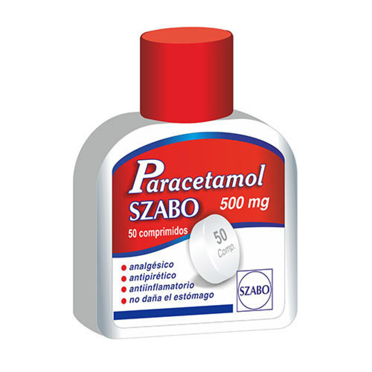 Paracetamol 500 Mg Szabo x 50 COM 