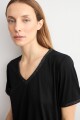 Remera detalle lurex negro