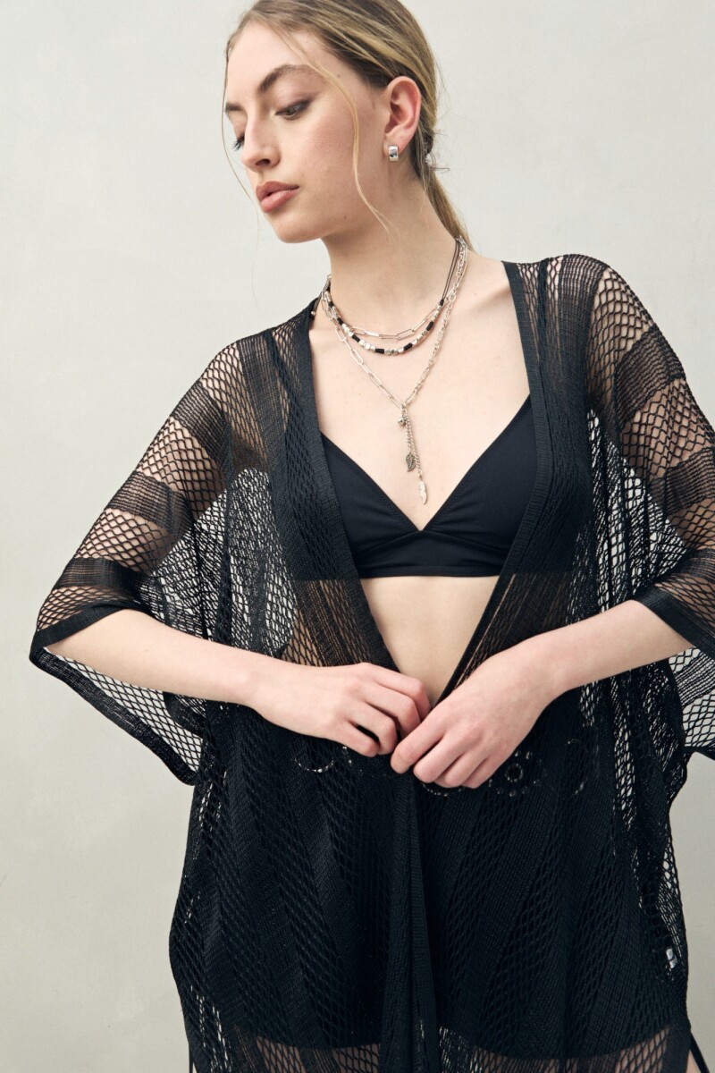 PONCHO GLORIA Negro