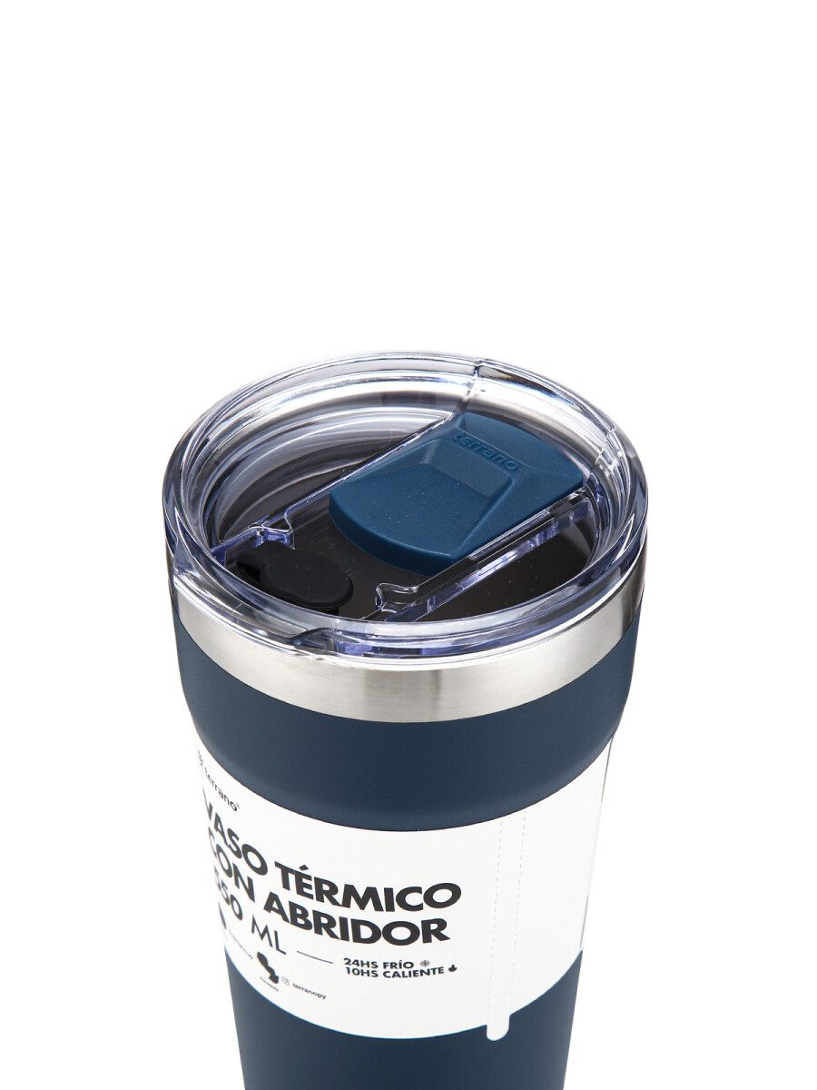 Vaso Acero Inox. 600mL. - Azul 