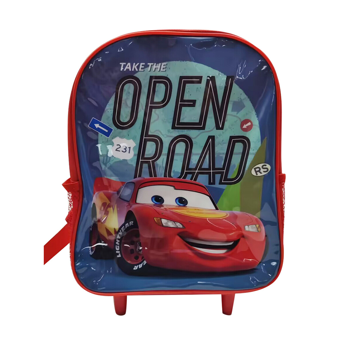 MOCHILA CARRO 30X24X20 CARS ROJO 