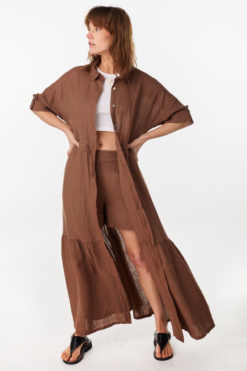 Vestido Camisero Julia Chocolate
