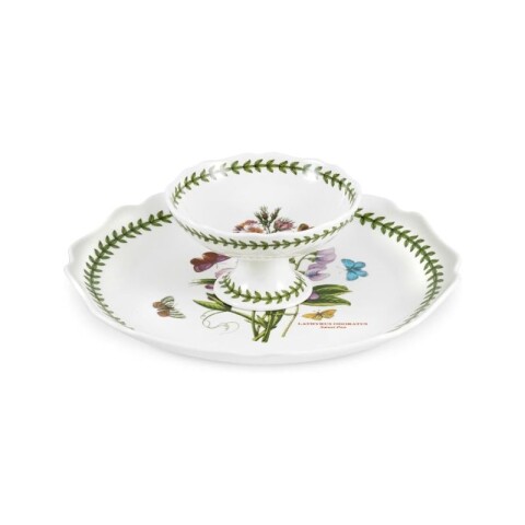 PORTMEIRION BOT GARDEN FUENTE CHIP & DIP C/ DIVISIONES 35,5 CM PORTMEIRION BOT GARDEN FUENTE CHIP & DIP C/ DIVISIONES 35,5 CM