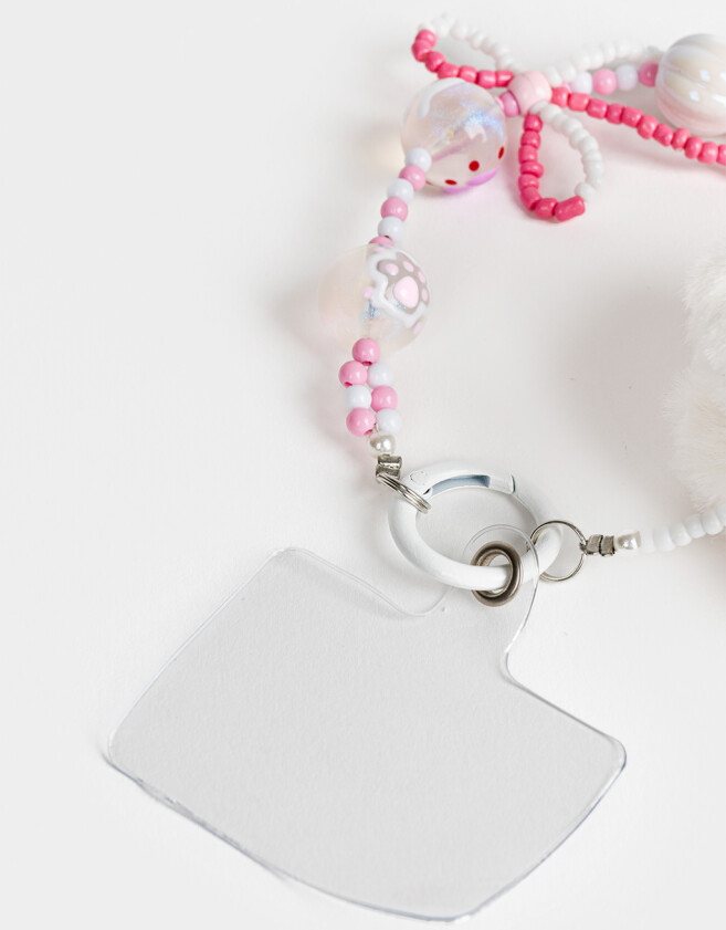 Accesorios De Celular Varios Accesorios Celular Strap Para Celular Con Peluche De Conejo - Rosa Claro