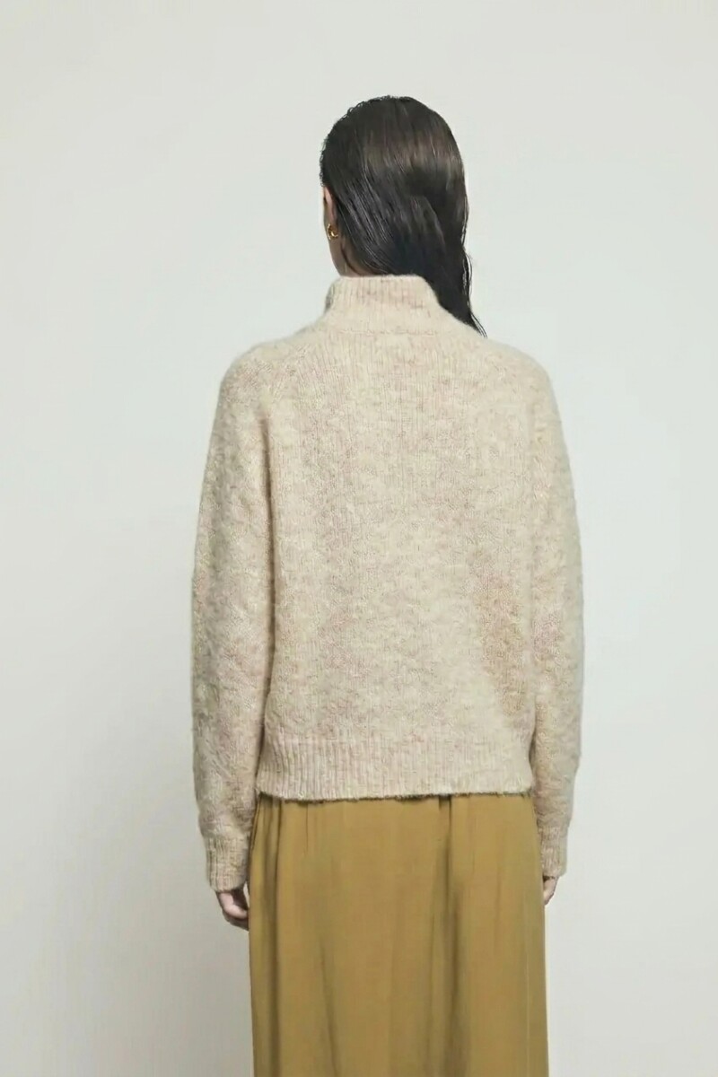 Cardigan abotonado crudo