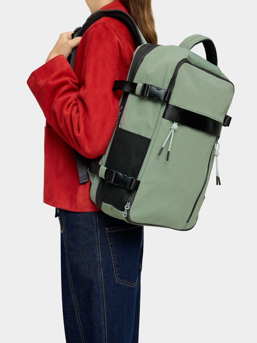 Mochila De Cabina De Nylon verde