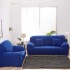 Pack X2 Funda Forro Cubre Sillon Sofa 1 Cuerpo Elastizada Color Variante Azul marino