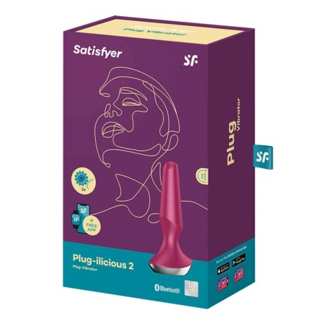 Satisfyer Ilicious 2 Plug Anal Vibrador Bluetooth Gris Rosado