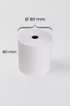 Rollo Ticketera Termico liso 80mm x 80 m - BLANCO Rollo Ticketera Termico liso 80mm x 80 m - BLANCO