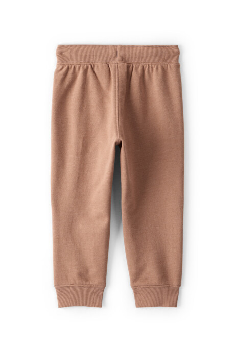Pantalón deportivo de algodón, marrón Sin color