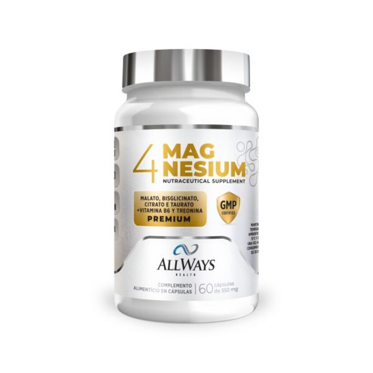 ALLWAYS MAGNESIUM 550 MG FR. X 60 CAPS. 