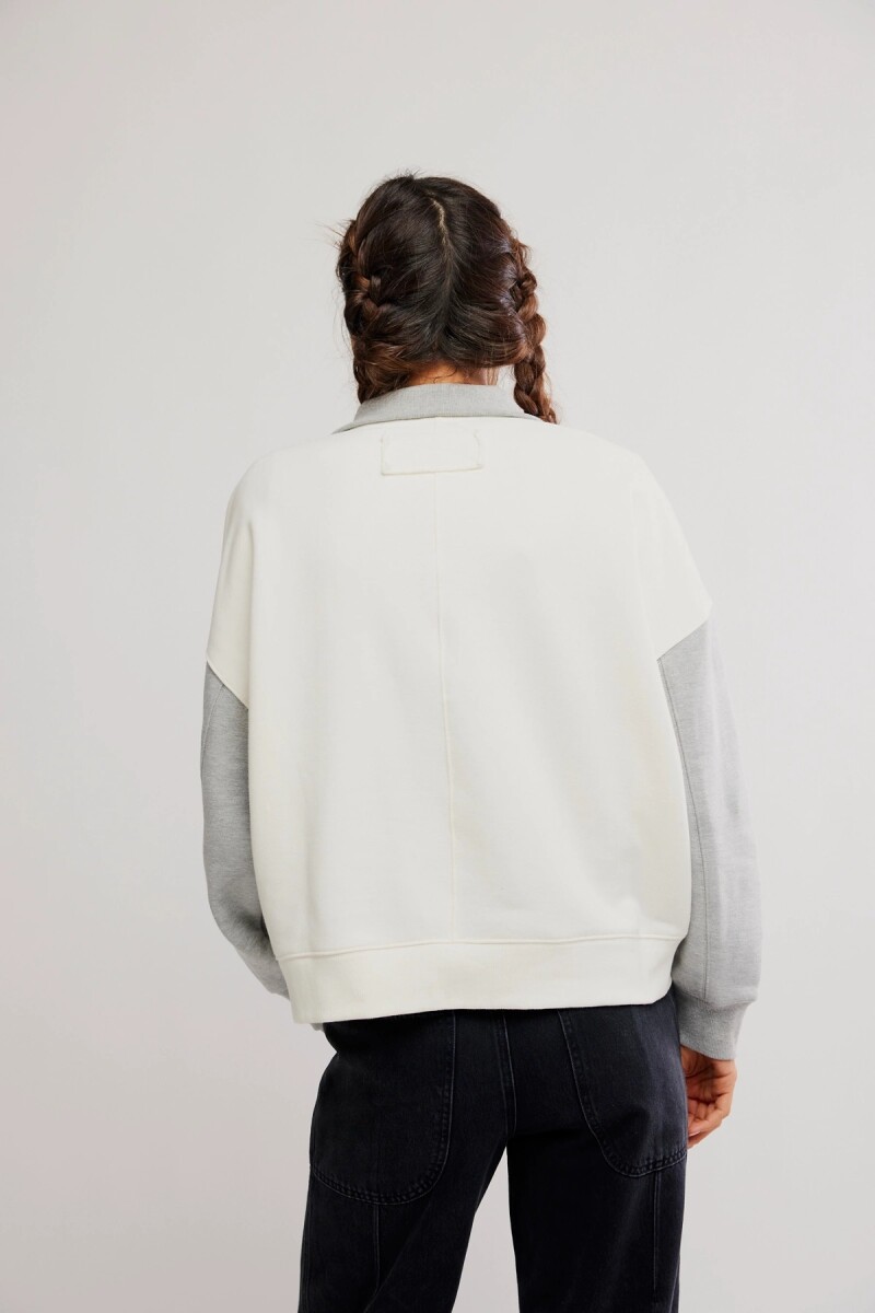 PULLOVER COLORBLOCK Gris