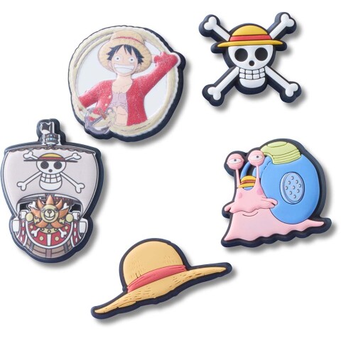 Jibbitz One Piece Luffy 5 Pack Multicolor