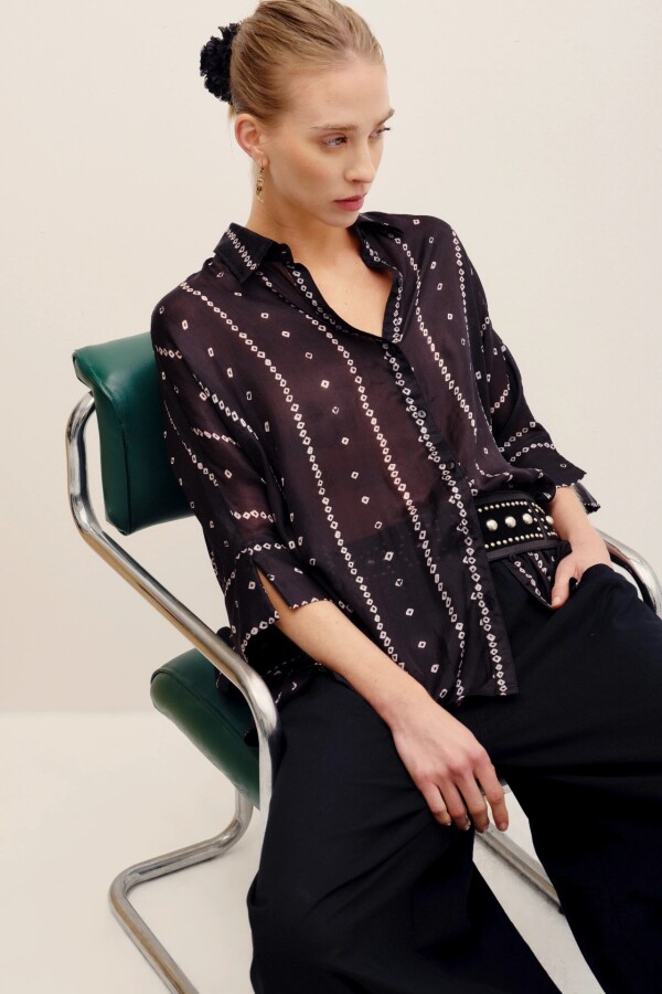 CAMISA DAKOTA BANDANI Negro