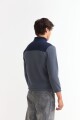 Campera de polar con corderito GRIS