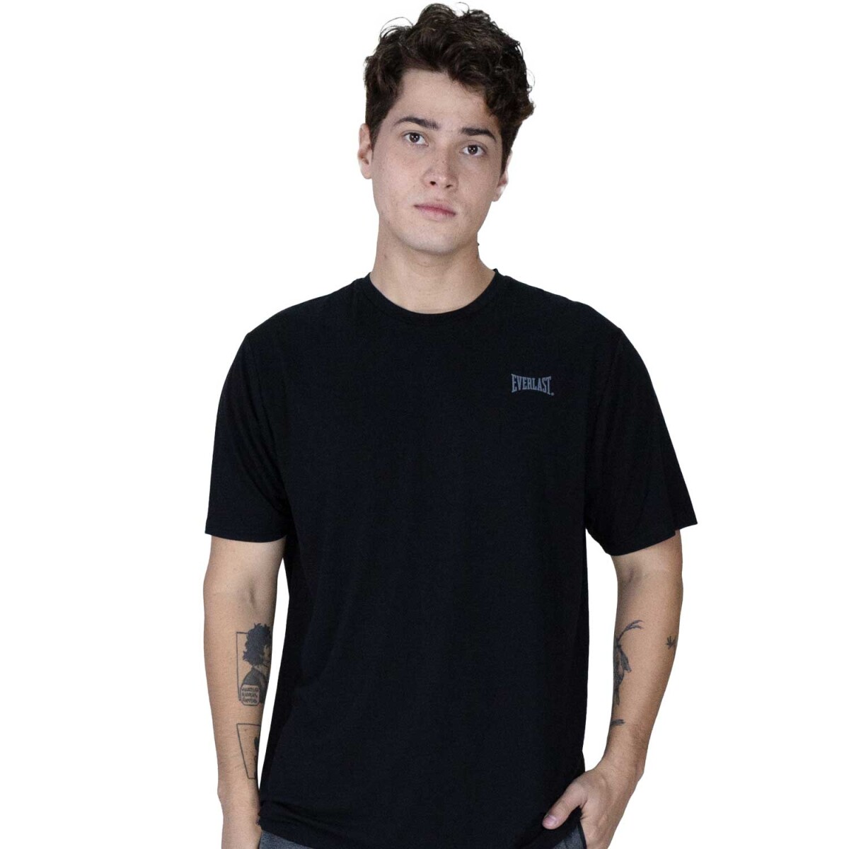 TSHIRT MEN POLY/VISC/SPX EVERLAST RISE GN XL - BK 