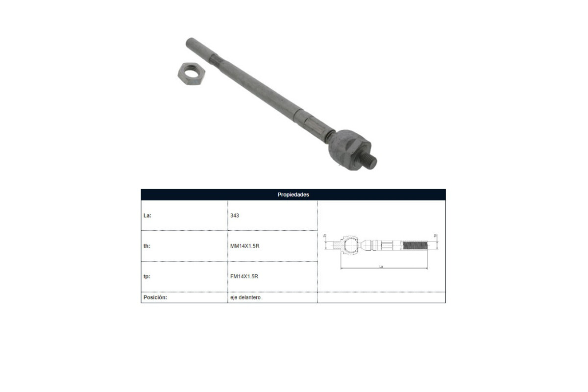 Mate Citroen C4, Peug 307 00-25 Der/Izq Mate Citroen C4, Peug 307 00-25 Der/Izq