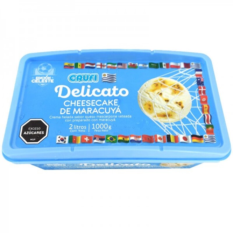 CRUFI DELICATO 2L CHEESECAKE MARACUYA +SOLO MALDONADO O WEB+ CRUFI DELICATO 2L CHEESECAKE MARACUYA +SOLO MALDONADO O WEB+