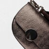 Mini Bag The Circle En Cuero Grabado Snake Metalizado Metalizado