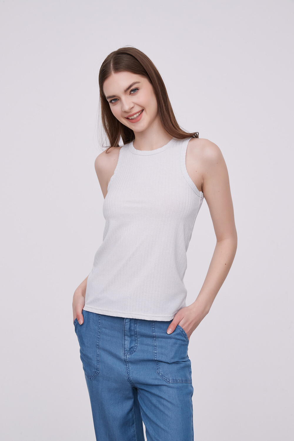 Musculosa Clintock Gris Claro