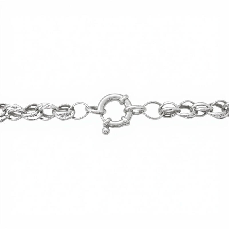 Cadena Tourbillon doble - Plata 925 - Sin Piedra - CD3407 sinpiedra