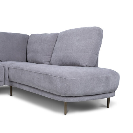 Rinconera Motivazione - Tela Microfibra - Chaise Derecho 6686-7 Gris
