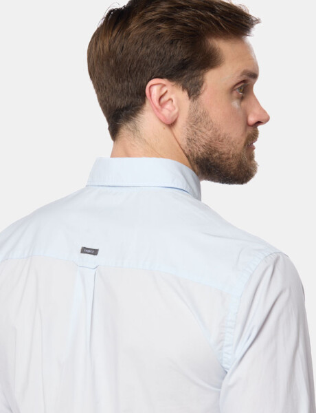 CAMISA LISA Celeste