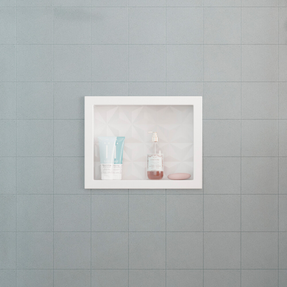 NICHO DE EMPOTRAR PARA DUCHA MARMOL SINTETÉTICO 40x30 CM BLANCO Nicho De Empotrar Para Ducha Marmol Sintetético 40x30 Cm Blanco