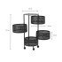Carro Organizador 4 Estantes Cocina Baño multiuso con Ruedas IMBACK Color Negro Carro Organizador 4 Estantes Cocina Baño multiuso con Ruedas IMBACK Color Negro