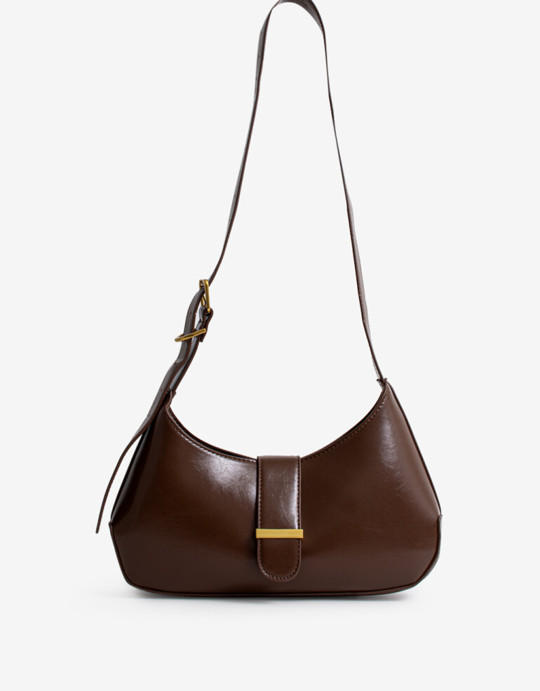 Bandoleras Cartera Bandolera Con Broche - Marron Suela