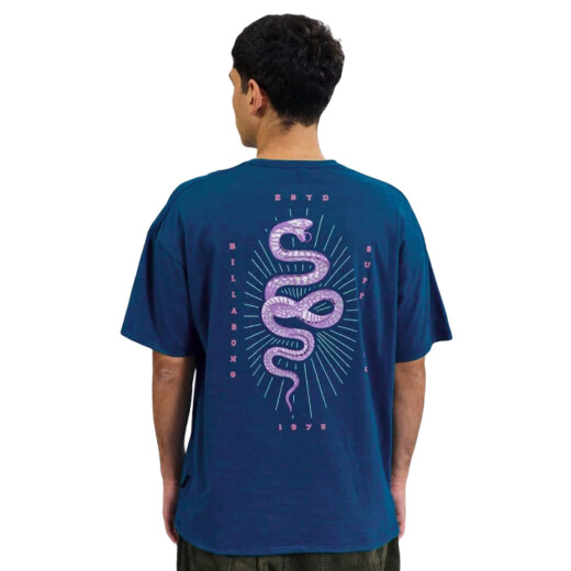 Remera Billabong Serpiente Over - Azul Remera Billabong Serpiente Over - Azul