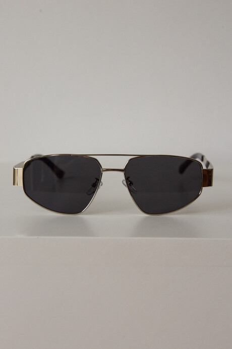 METAL TRIANGLE SUNNIES SILVER/BLACK
