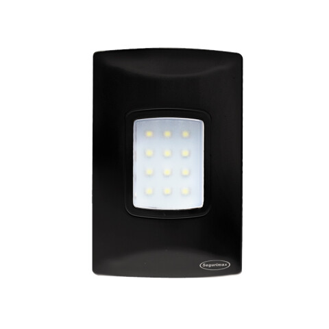 Luminaria de emergencia LED plaqueta NEGRA 100Lm SG0002X
