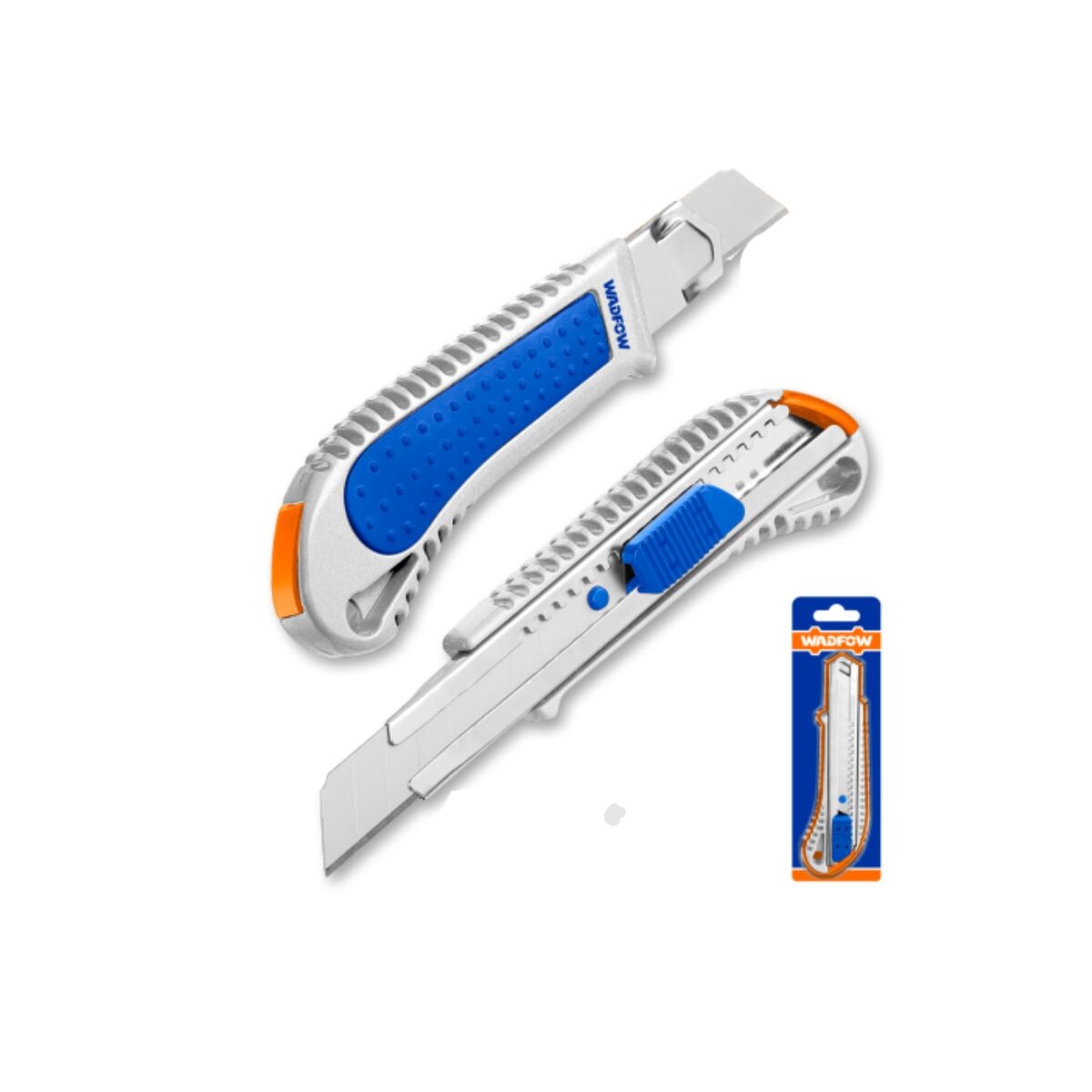 Trincheta 18mm X 100mm C/bloqueo Auto + 1rep Wadfow 