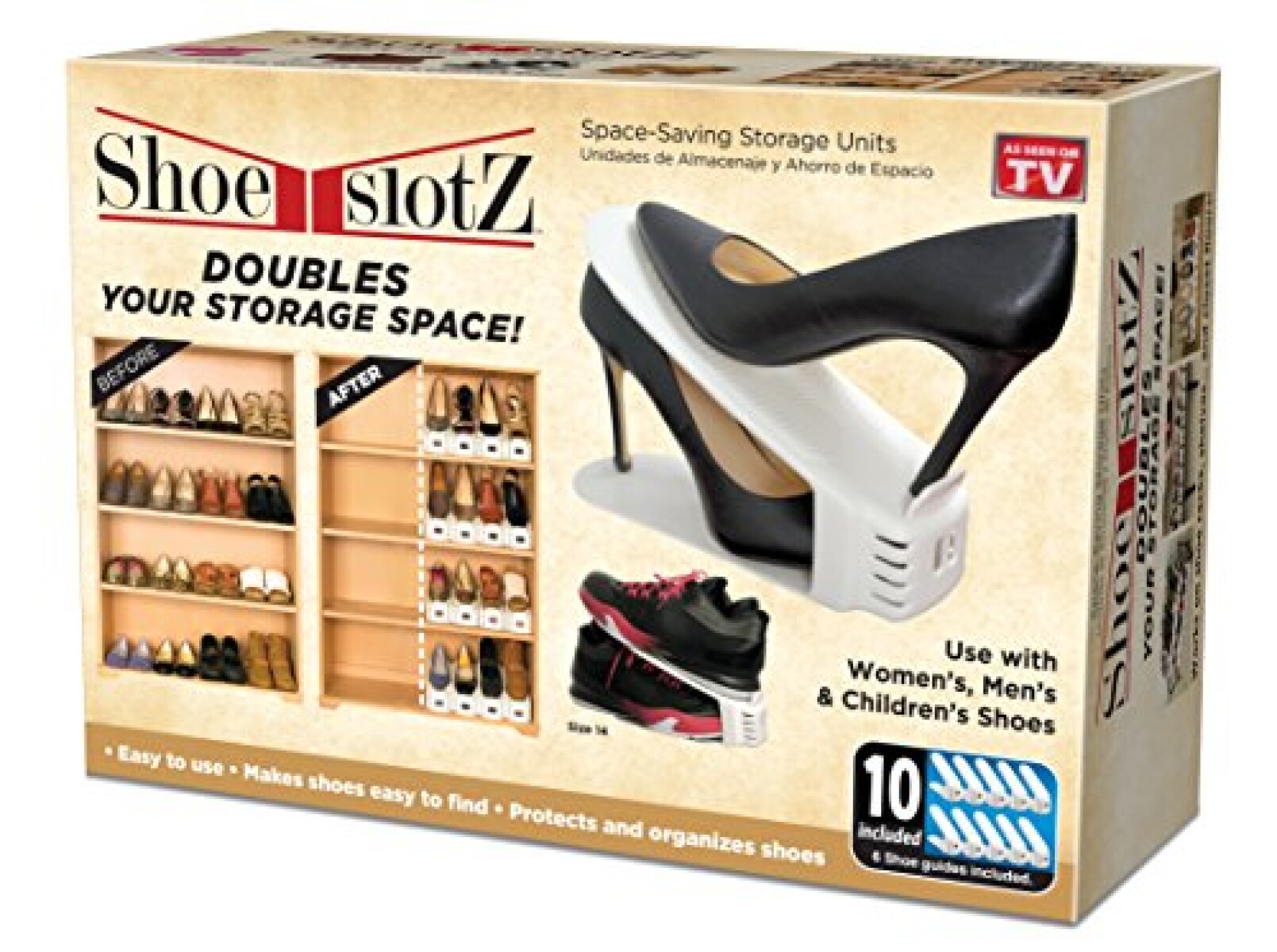 Organizador de Zapatos Shoe Slotz 6 Piezas de Plástico - 001 
