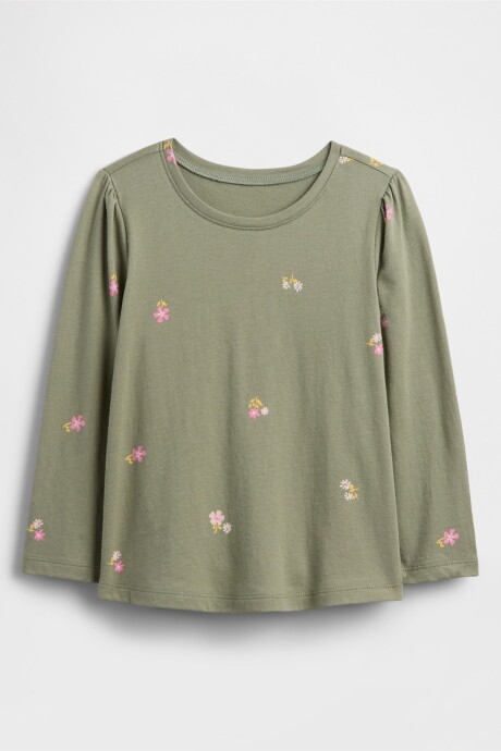 Remera Toddler Niña Walden Green
